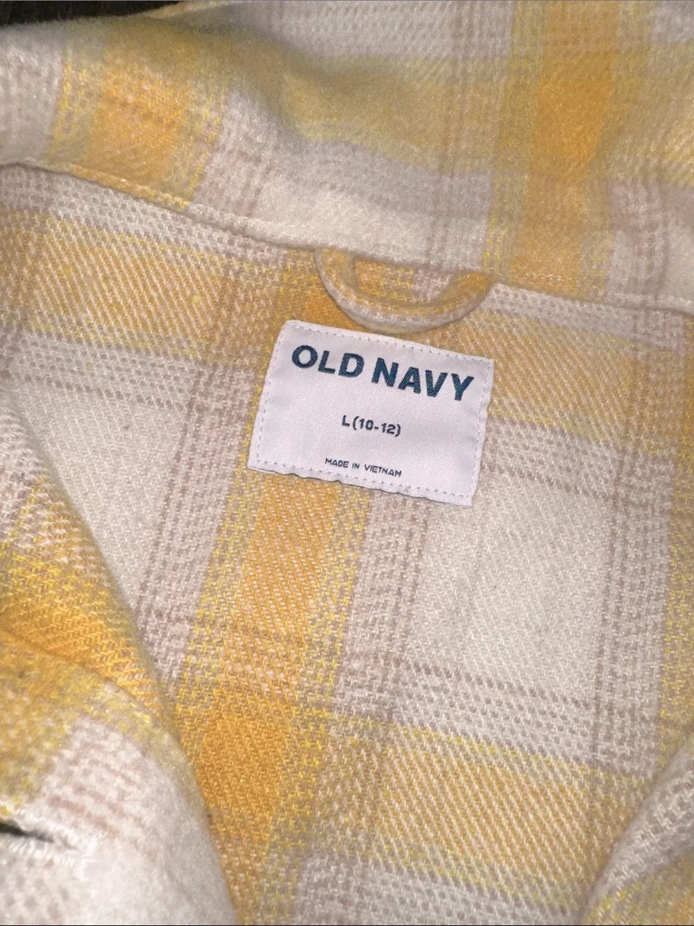 Old Navy Yellow Button-Up shacket size large girls 10-12 new with tags